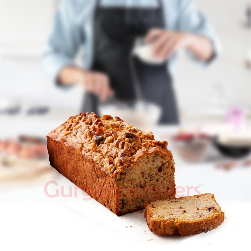 banana walnut tea cake