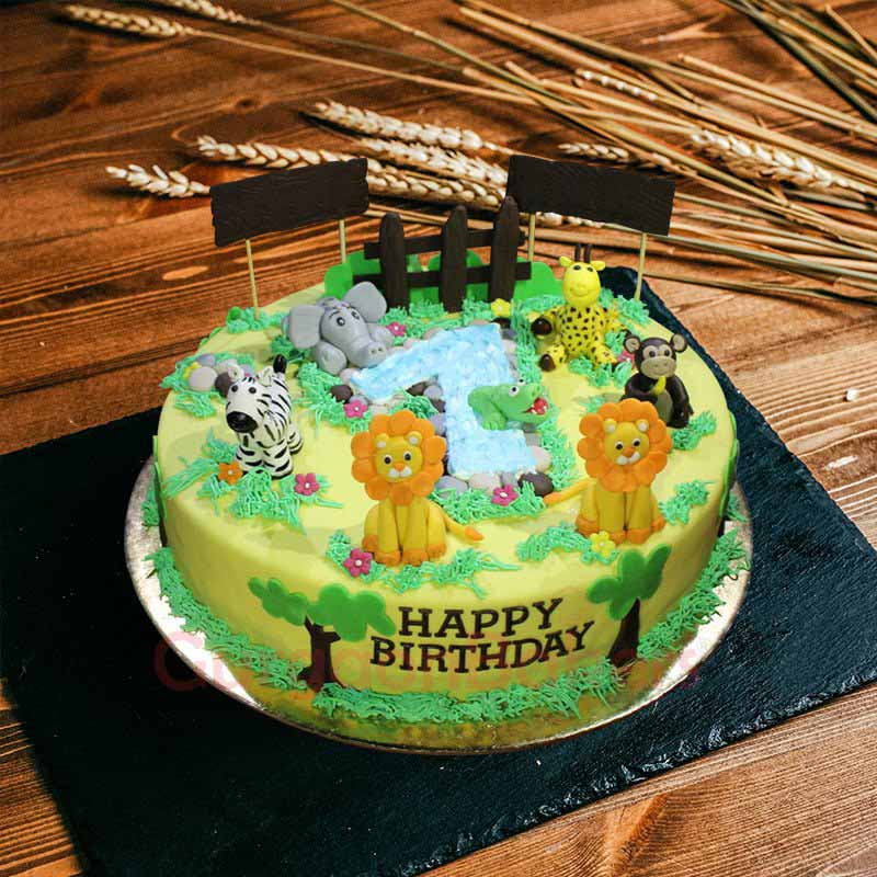 jungle digit cake