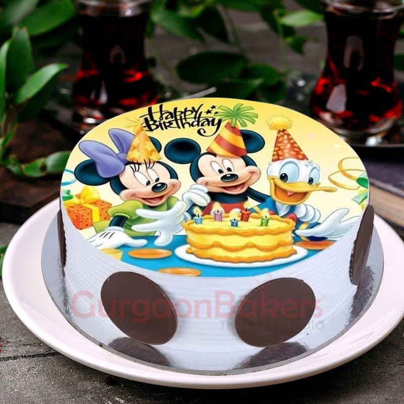 mickey minnie and donald cake