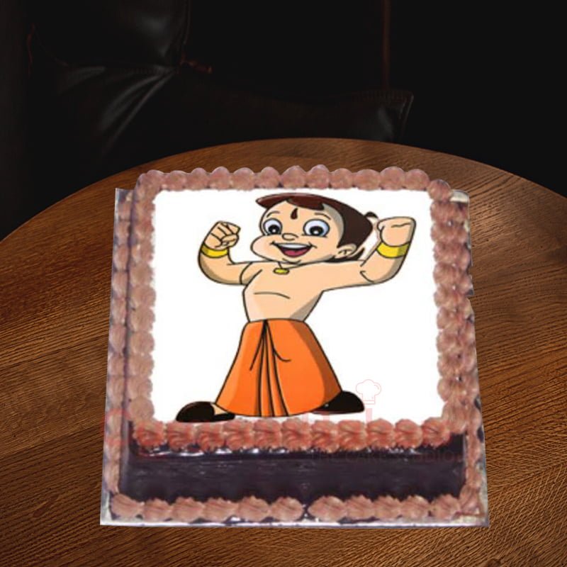 no fondant chhota bheem cake