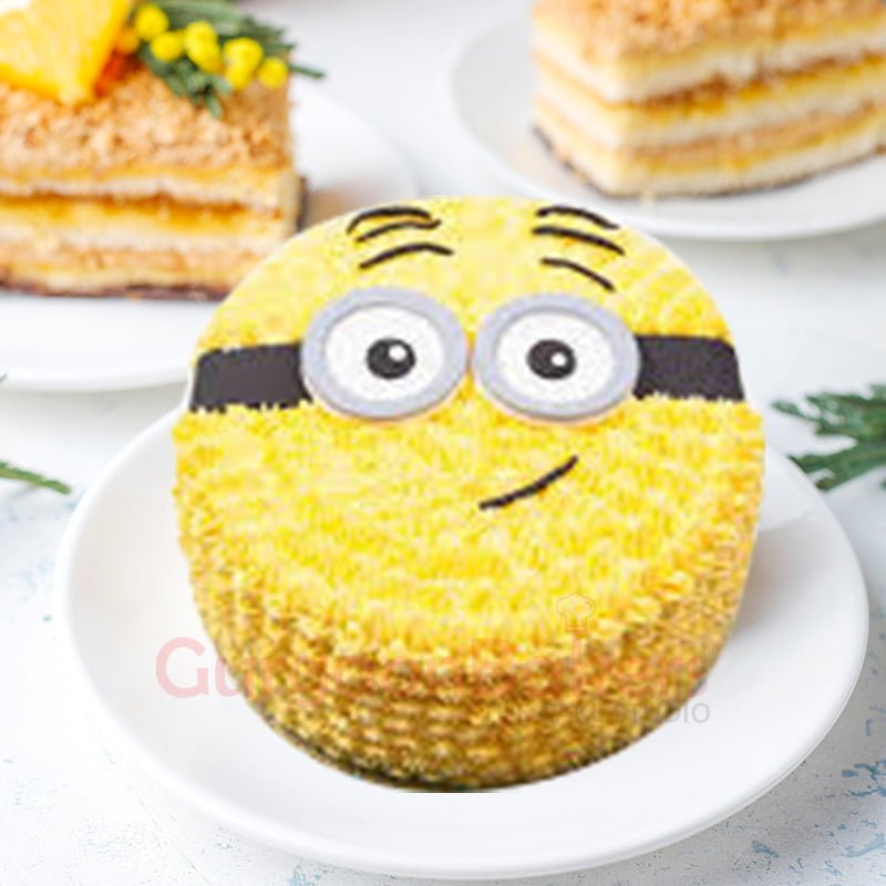 no fondant minion cake