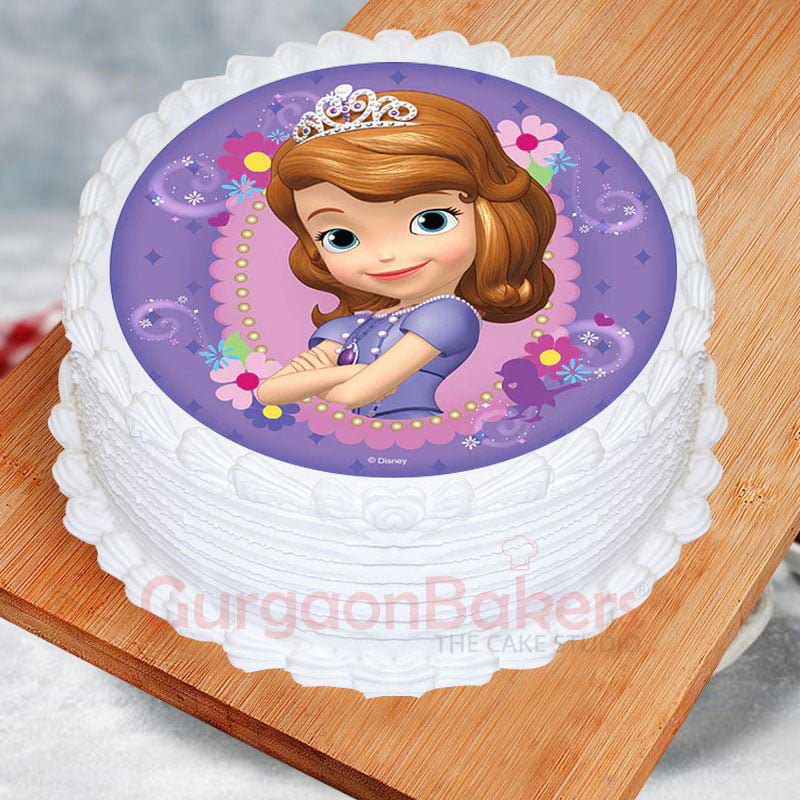 no fondant sofia the first birthday cake