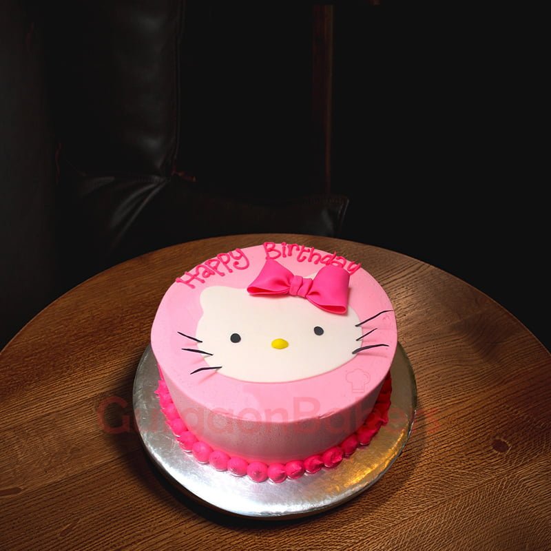 pink kitty cake