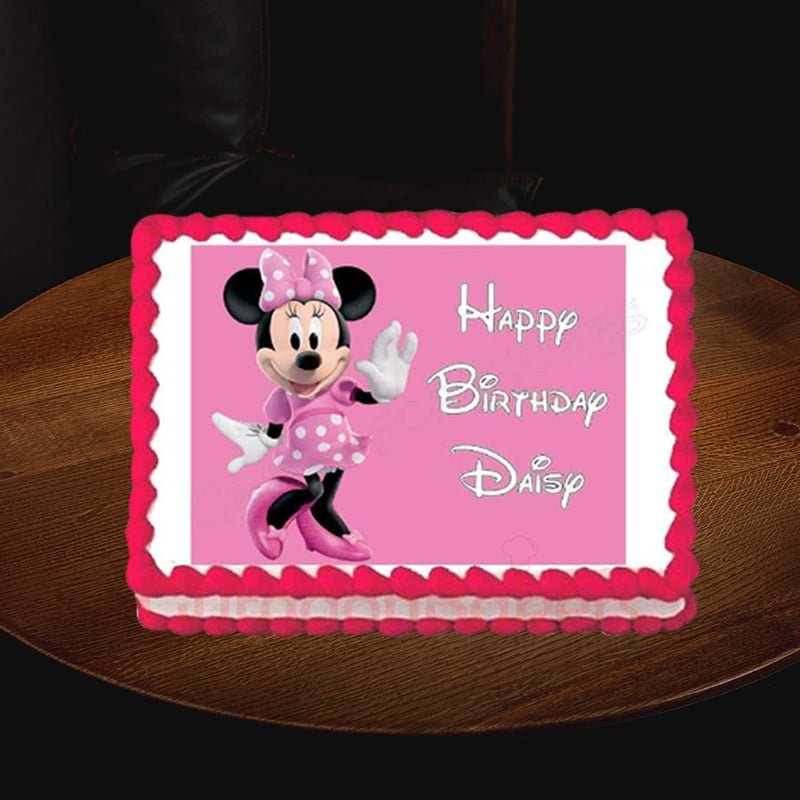 signature minnie mouse birthday cake