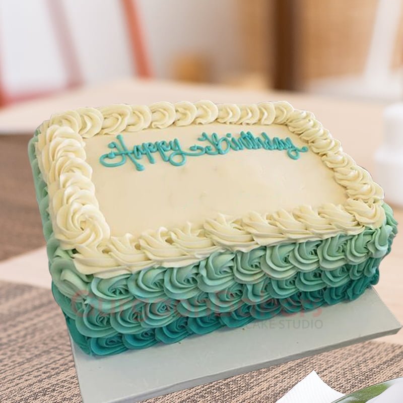 vintage vanilla birthday cake