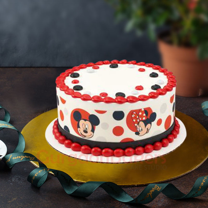 mickey minnie love cake