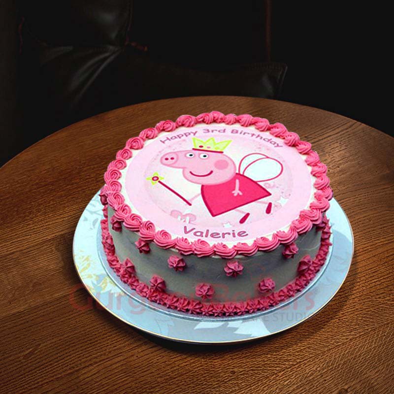 peppa pig tooth fairy cake