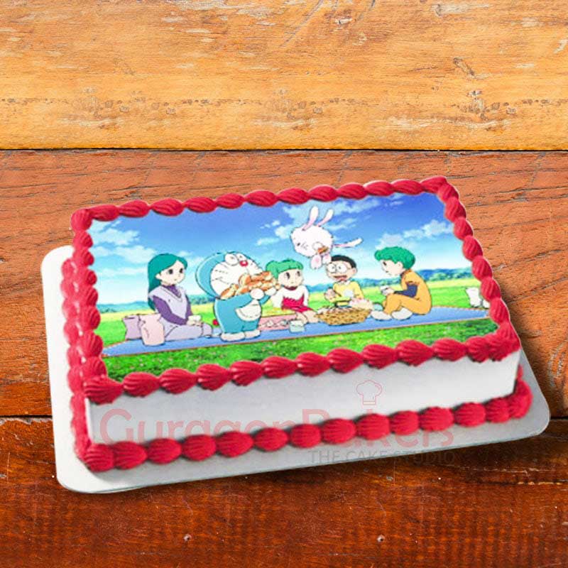 doraemon-picnic-cake