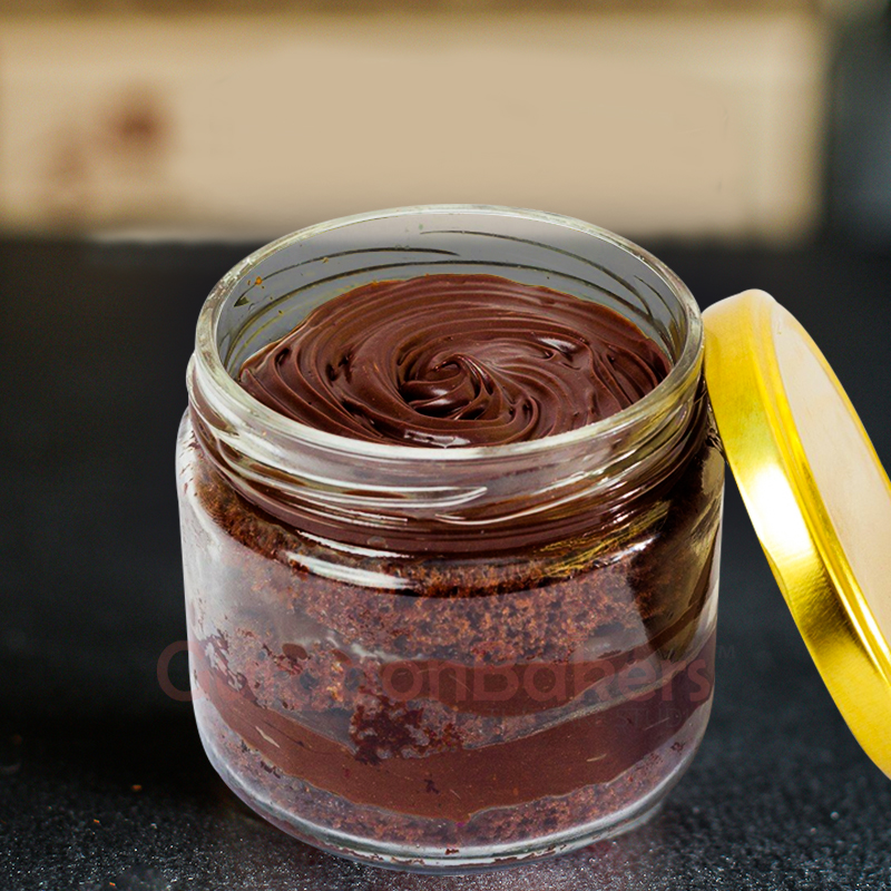 Triple Chocolate Jar Cake