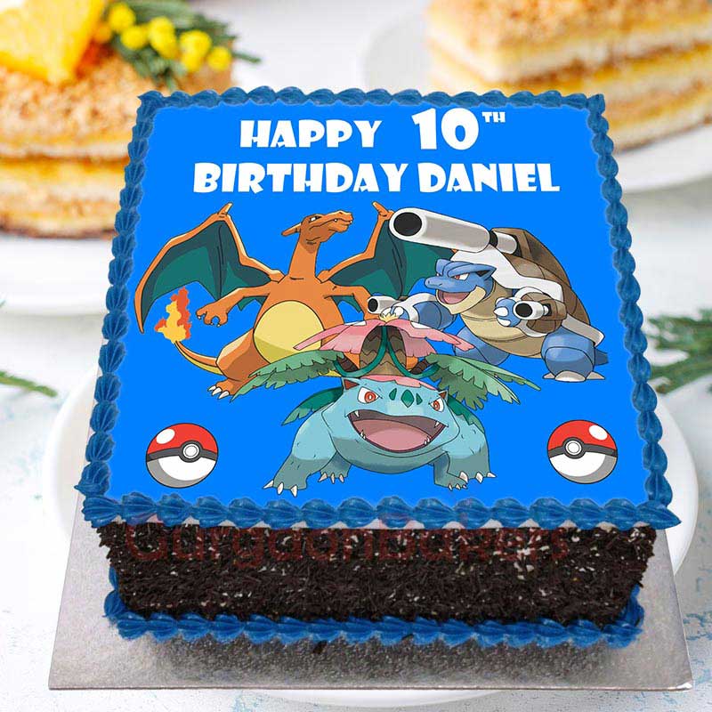 Pokemon Characters Cake