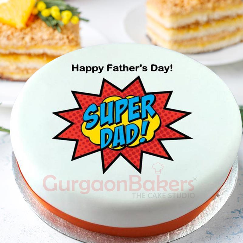 Superhero Dad Cake